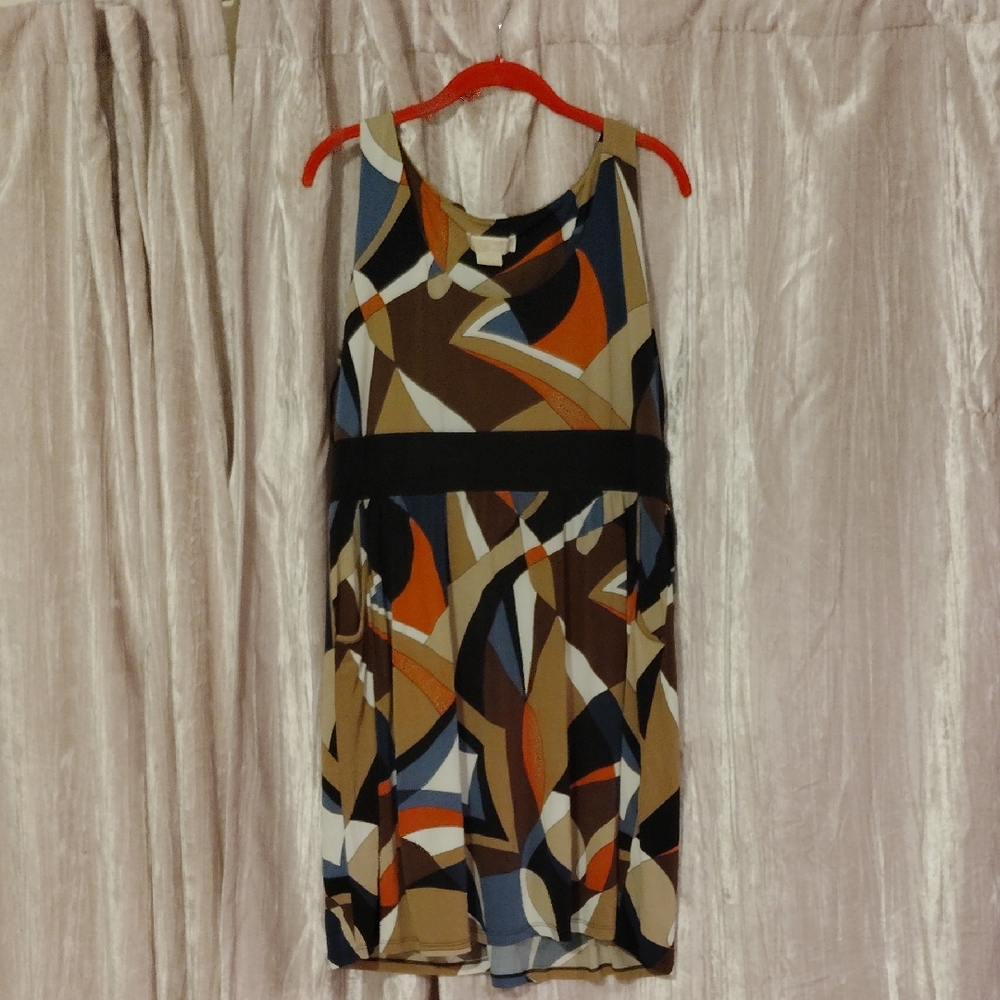 Michael Kors Multicolor Abstract Mini Dress